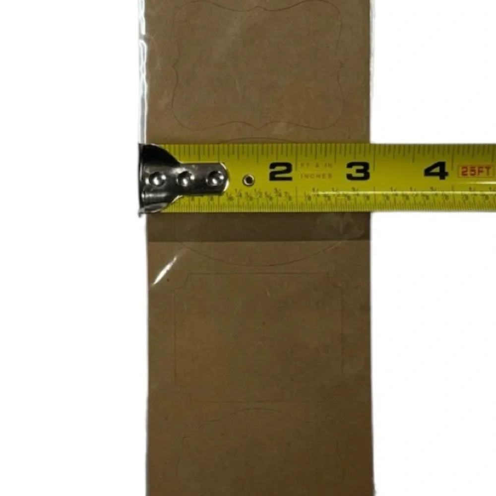 2 packs of 10 Kraft / craft labels. Creative converting sticky sticker labels.